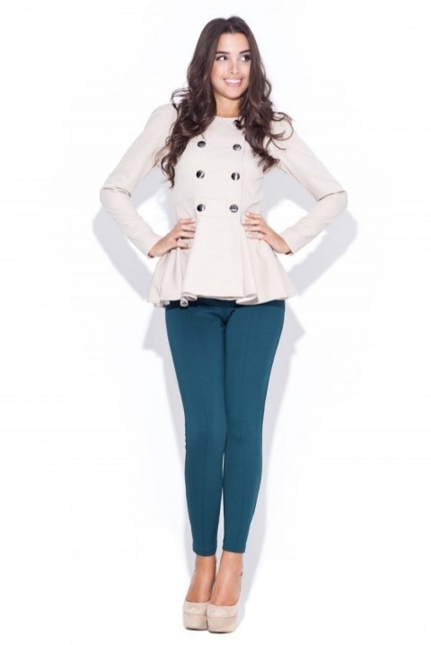 Żakiet K038 Wyprzedaż !!! - Odcienie brązu i beżu