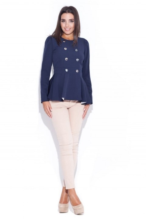 Żakiet K038 Wyprzedaż !!! - Odcienie niebieskiego