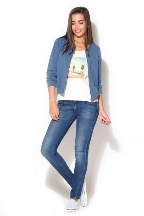 Żakiet K169 - Odcienie ecri