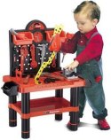 Zestaw Majsterkowicza, Warsztat stolarski - stolik, klucze, piła