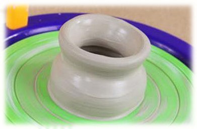 Koło Garncarskie - Mały Artysta - farbki, masa, koło, narzędzia