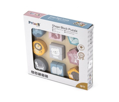 Viga 44012 PolarB Układanka 2w1 Puzzle - kształty