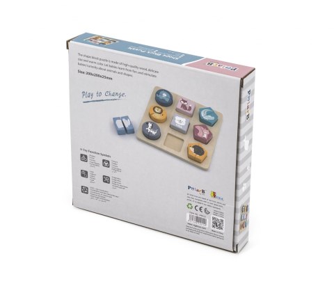 Viga 44012 PolarB Układanka 2w1 Puzzle - kształty