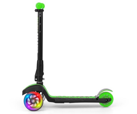 Hulajnoga Trójkolowa Scooter Magic Green (1590, Milly Mally) LED