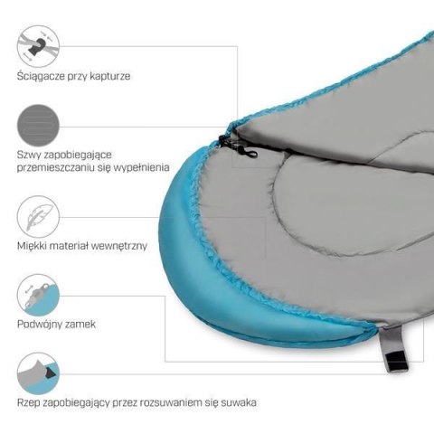 NC2008 NIEBIESKO-SZARY ŚPIWÓR ROZM. M NILS CAMP