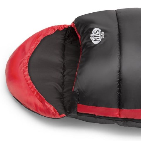 NC2012 CZARNO-CZERWONY ŚPIWÓR NILS CAMP