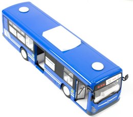 Autobus Zdalnie Sterowany na pilota RC z drzwiami niebieski