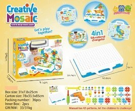 Wkrętarka wiertarka śrubki klocki konstrukcyjne zestaw majsterkowicza waliza 237 elementów