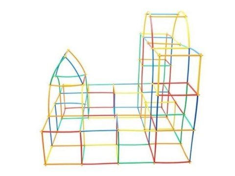 Słomki Konstrukcyjne, Klocki, Patyczki ok. 1000 Sztuk Kuferek