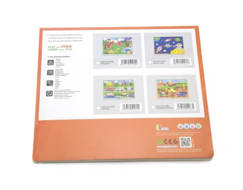 Viga 51461 Puzzle na podkładce 24 elementy - kosmiczna przygoda