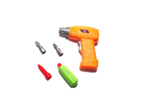 Wkrętarka wiertarka śrubki klocki konstrukcyjne zestaw majsterkowicza waliza 237 elementów