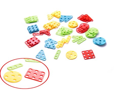 Wkrętarka wiertarka śrubki klocki konstrukcyjne zestaw majsterkowicza walizka 261 elementów