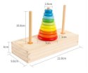 Piramida drewniana z podstawą wieża sorter