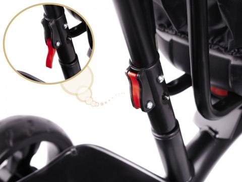 Rowerek trójkołowy Trike Fix Lite rower spacerówka 3w1 obracany 360 wolne koło granatowy