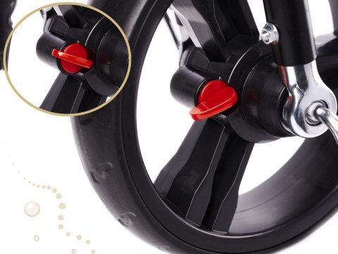 Rowerek trójkołowy Trike Fix Lite rower spacerówka 3w1 obracany 360 wolne koło granatowy