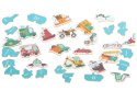 Puzzle dla dzieci układanka w puszce pojazdy 48 puzzli 24 obrazki