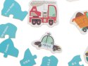 Puzzle dla dzieci układanka w puszce pojazdy 48 puzzli 24 obrazki