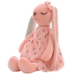 Maskotka pluszowa królik różowy 35cm
