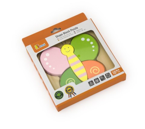 VIGA 50170 PIERWSZE PUZZLE MALUSZKA - MOTYL (1803, Viga)