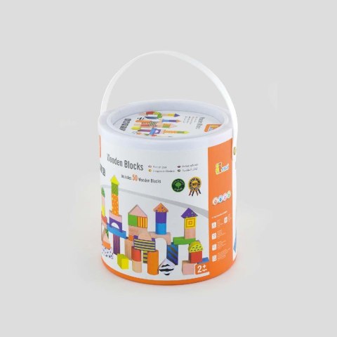 VIGA 59695 KLOCKI 50 ELEMENTÓW -COLORFUL (0840, Viga)