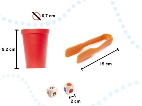 Kamyki kreatywne kolorowe układanka montessori 65 el.