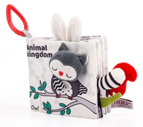 Książeczka sensoryczna miękka ogony zwierząt sowa