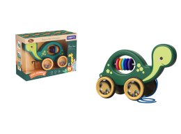 Żółwik do ciągania na sznurku zabawka sensoryczna mobilna grzechotka