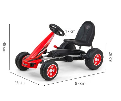 Milly Mally Gokart na pedały Viper Red