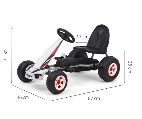 Milly Mally Gokart na pedały Viper White