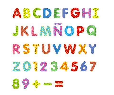 VIGA 59429VG MAGNETYCZNE LITERKI I CYFERKI -77 ELEMENTÓW (0912, Viga)