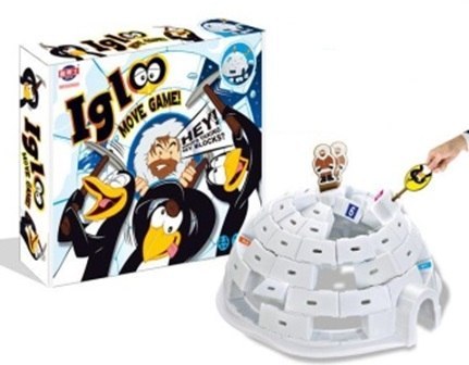 Gra zręcznościowa zbuduj igloo pingwiny