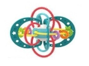 Gryzak grzechotka sensoryczna dla malucha turkusowa