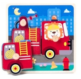 Puzzle drewniane sorter układanka straż pożarna
