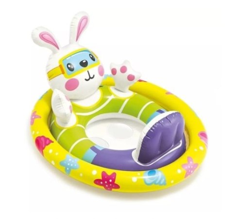 Kółko do pływania dla niemowląt koło pontonik dla dzieci dmuchany z siedziskiem jednorożec max 23kg 3-4lata INTEX 59570