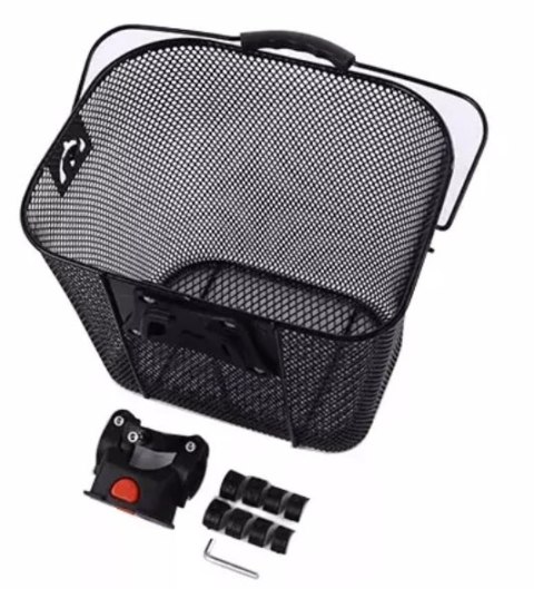 Koszyk rowerowy RALLEX kosz przedni metalowy na kierownicę click