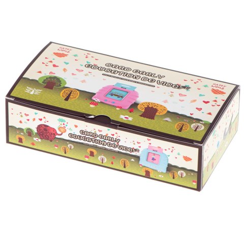 Nauka języka angielskiego czytnik kart do nauki słówek fiszki różowy