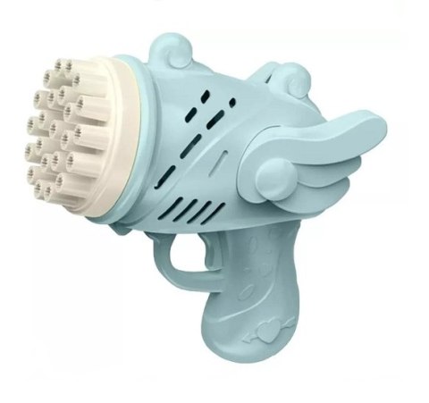 Pistolet do baniek mydlanych bańki mydlane ze skrzydłami niebieski