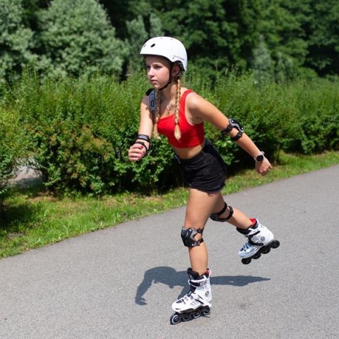 NA20001 BIAŁY ROZM. 36 SLALOMOWE ŁYŻWOROLKI NILS EXTREME