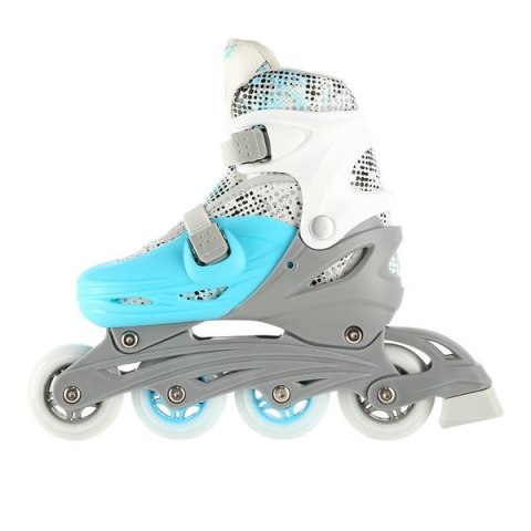 NH18331 4w1 NIEBIESKI ROZM.M(35-38) ŁYŻWOROLKI Z WYM. PŁOZĄ HOKEJOWĄ NILS EXTREME