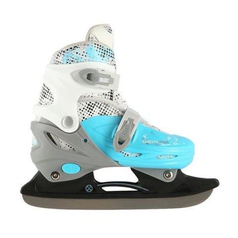 NH18331 4w1 NIEBIESKI ROZM.M(35-38) ŁYŻWOROLKI Z WYM. PŁOZĄ HOKEJOWĄ NILS EXTREME