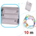 Lampki LED druciki dekoracyjne świąteczne choinkowe 10m 100LED multikolor