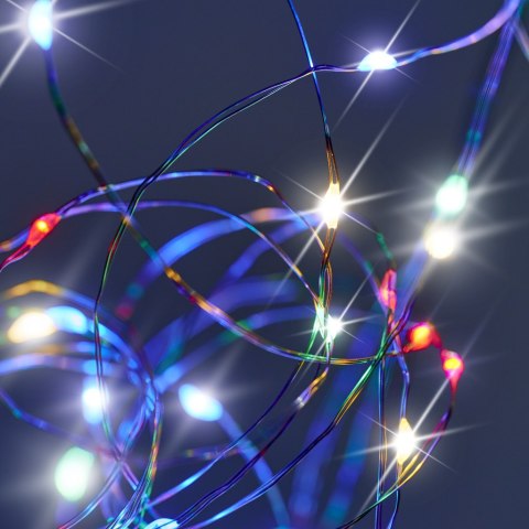 Lampki LED druciki dekoracyjne świąteczne choinkowe 10m 100LED multikolor