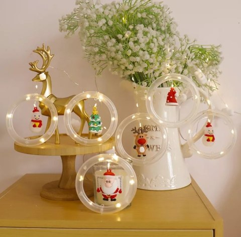 Kurtyna Led na okno girlanda gwiazdki świąteczna choinkowa 3 m 125 LED