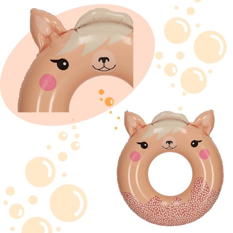 INTEX 59266 Kółko do pływania koło dmuchane ponton plażowy lama max 40kg 76 cm