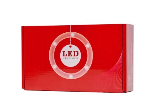 Kurtyna Led na okno girlanda gwiazdki świąteczna choinkowa 3 m 125 LED