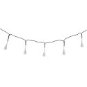 Lampki solarne ogrodowe łezki 6,5m 30LED ciepły biały