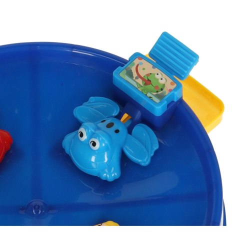 Gra zręcznościowa głodne żabki skaczące żaby 4 graczy 3+ XXL niebieska