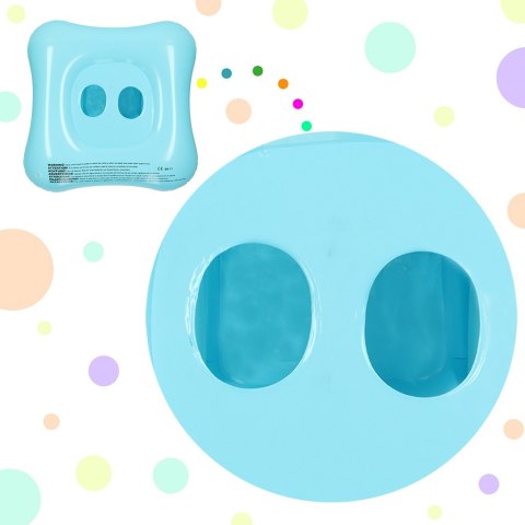 Kółko do pływania dla niemowląt koło pontonik dla dzieci dmuchany z siedziskiem z daszkiem max 24kg 3lata 72 cm