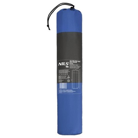 NC4349 NIEBIESKO-SZARA MATA SAMOPOMPUJĄCA Z PODUSZKĄ NILS CAMP