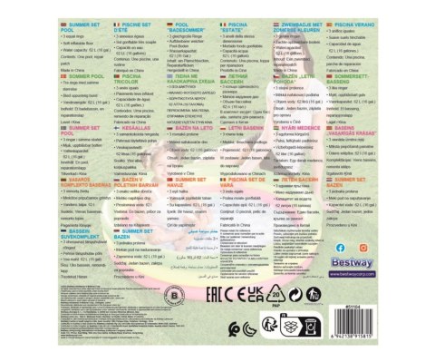 BESTWAY 51104 BASEN DMUCHANY TRZY KOLORY MEDIUM